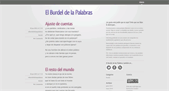 Desktop Screenshot of elburdeldelaspalabras.com