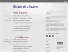 Tablet Screenshot of elburdeldelaspalabras.com
